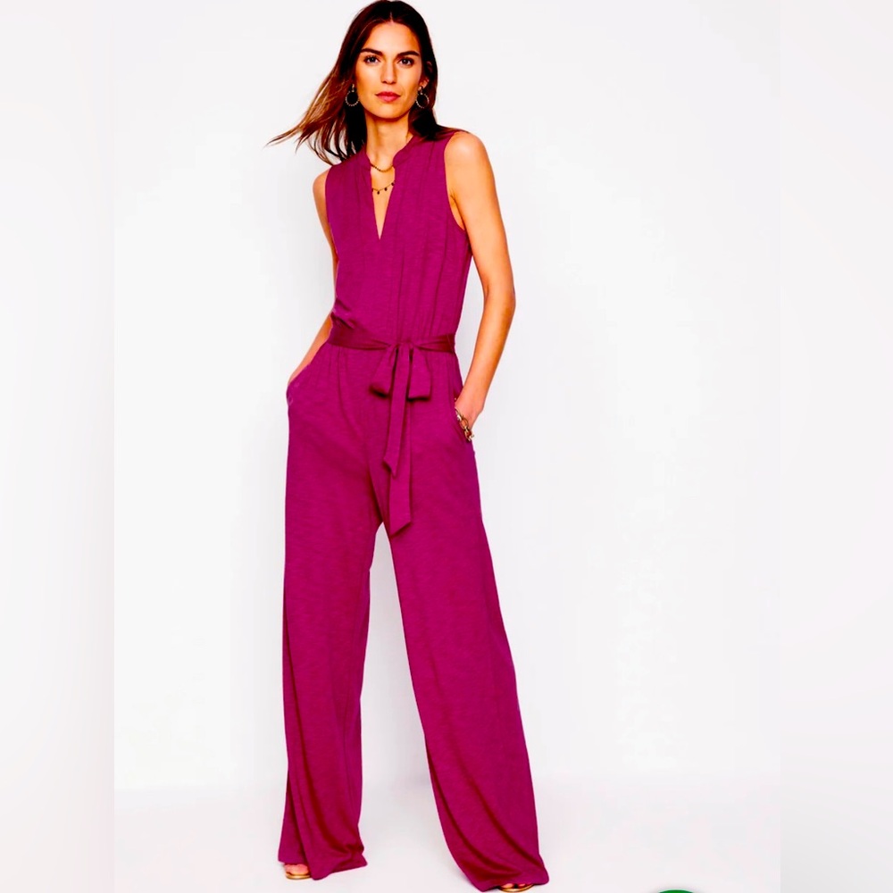 Naomi Notch Jersey Jumpsuit. NWT!